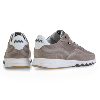 Nineti taupe suede leather