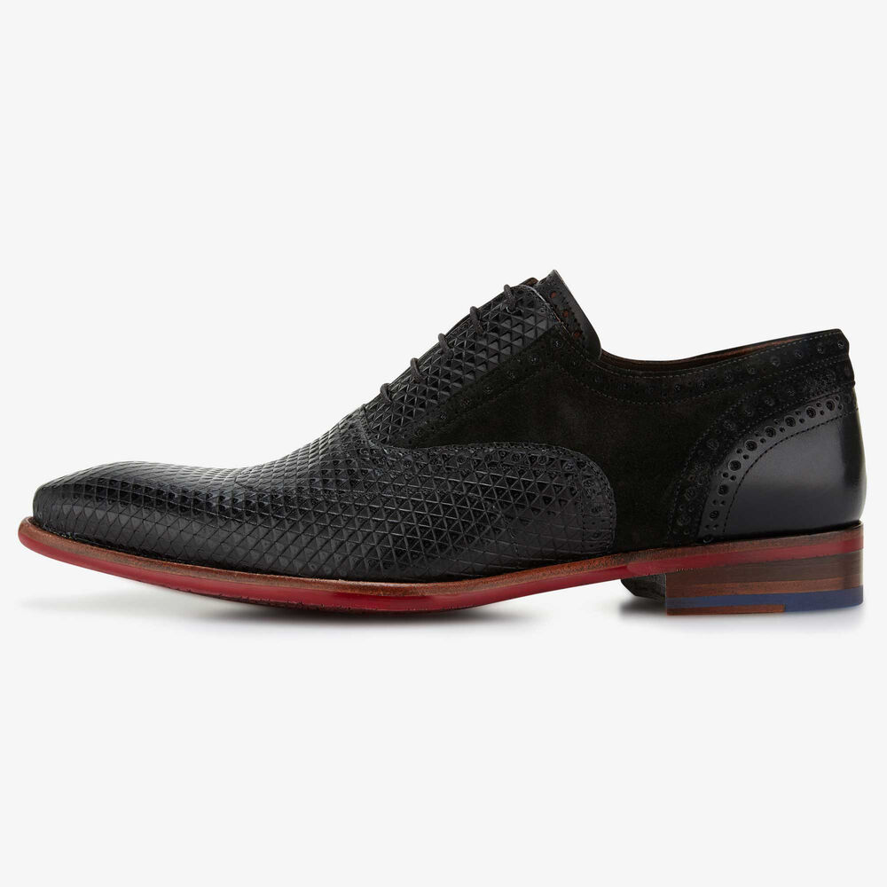Floris van Bommel black men’s lace shoe