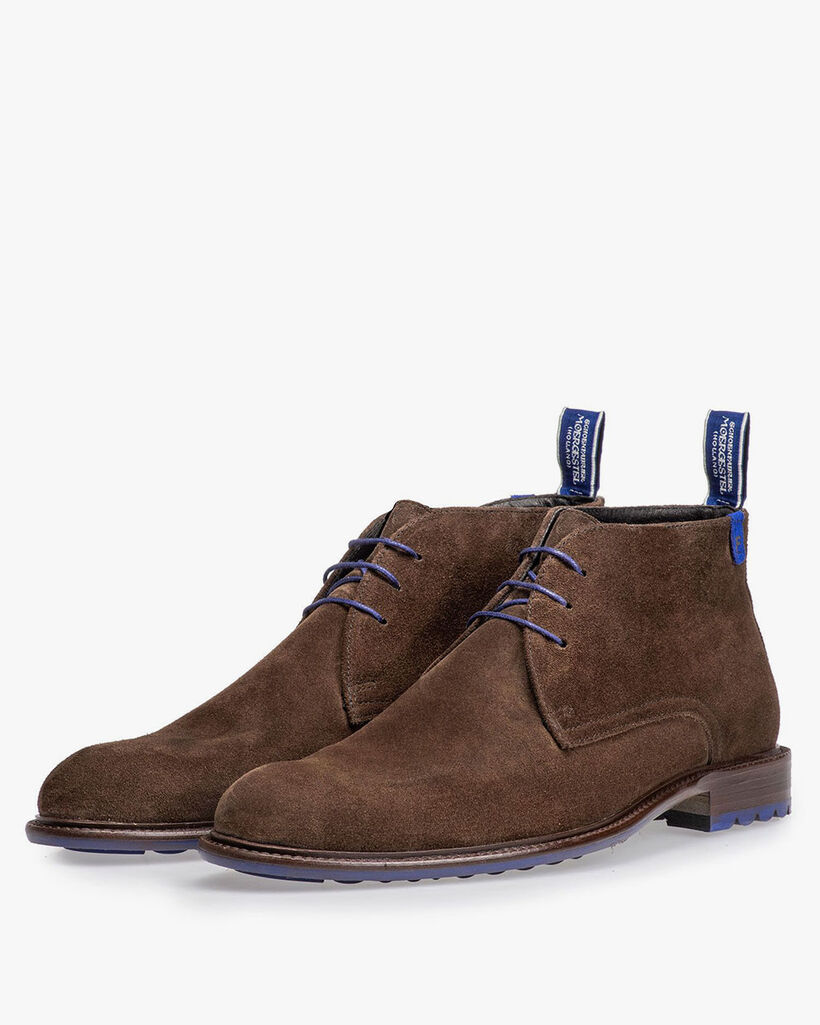 Schnürstiefel Wildleder taupe