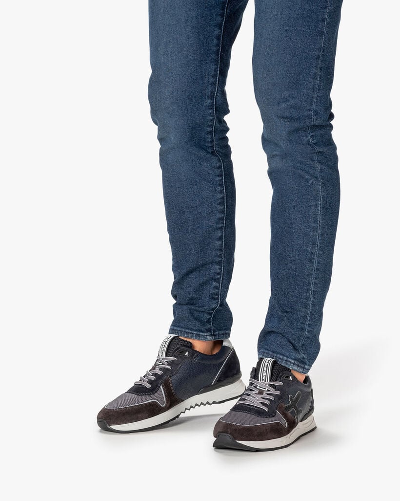 Sneaker Wildleder blau/grün