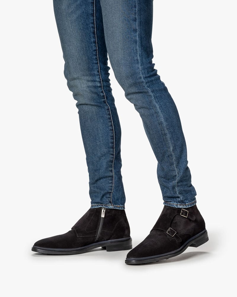 Monk-Schnallenschuh schwarz