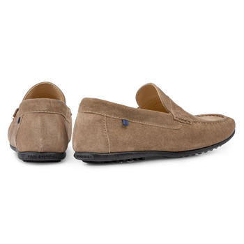 Mokassin Wildleder sandfarben