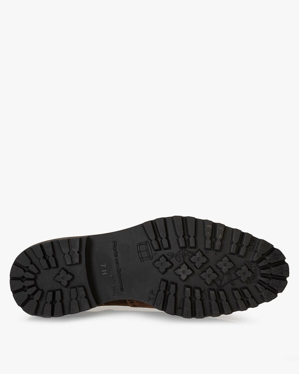 Schn&uuml;rschuh Wildleder cognac