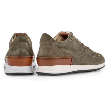 Sneaker gr&uuml;n Wildleder