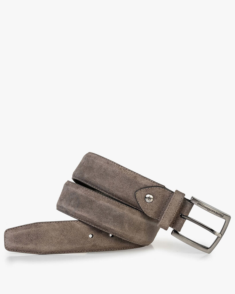 G&uuml;rtel Wildleder taupe	