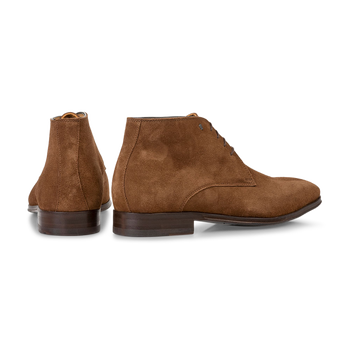 Schnürstiefel Wildleder braun