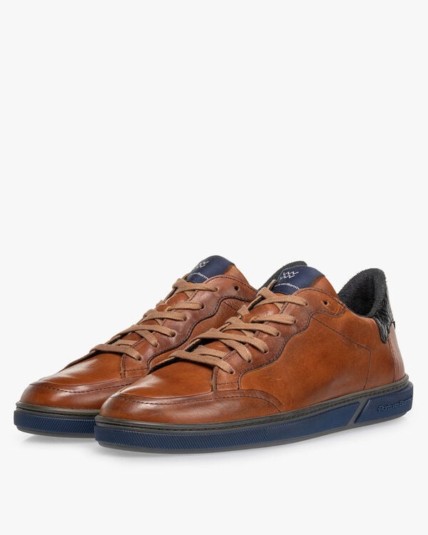 Sneaker Kalbsleder cognac