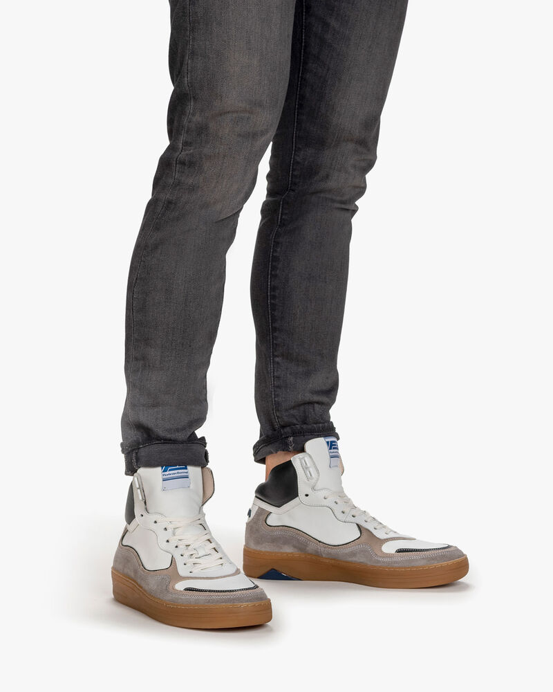 Sneaker calf leather white