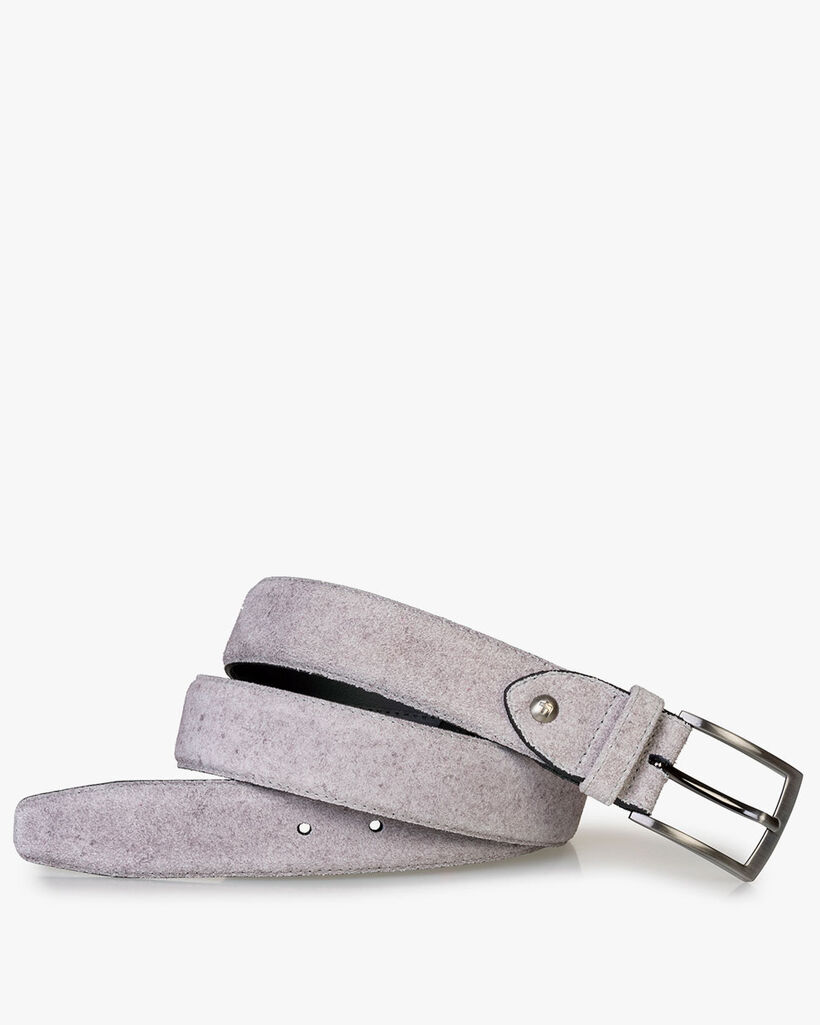 Belt suede leather sand-coloured