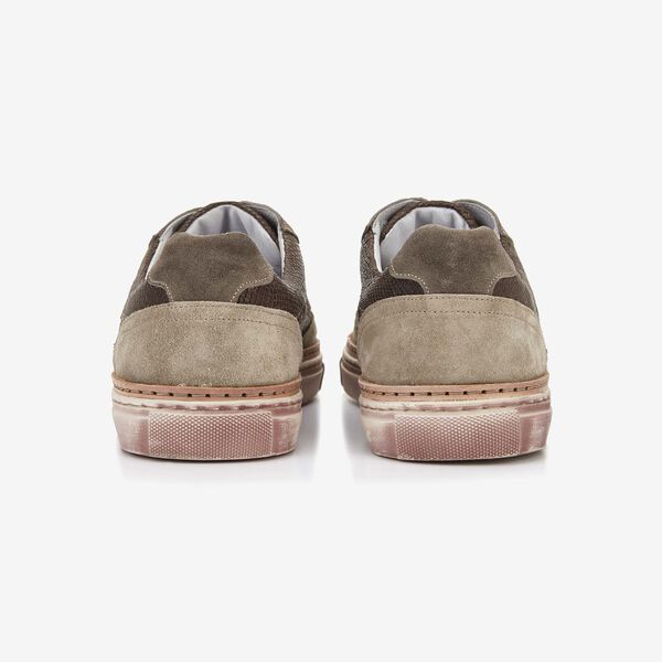 Floris van Bommel brown snake print men's sneaker