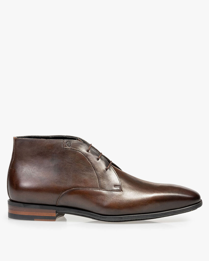 Schnürschuh Kalbsleder dunkelbraun