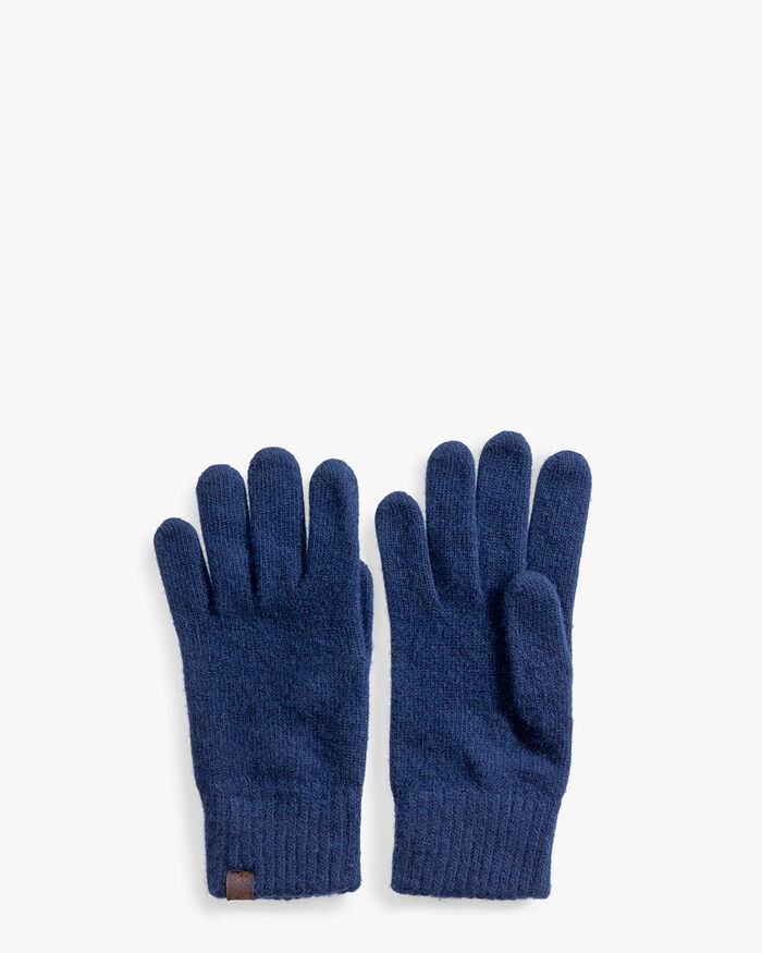 Handschuhe Wolle blau