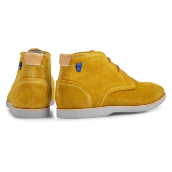 Boot suede leather yellow