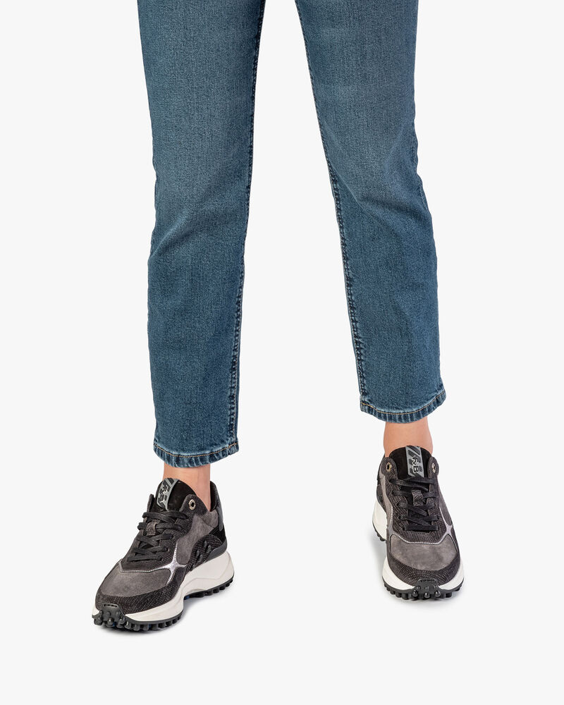 Noppi Sneaker Wildleder schwarz