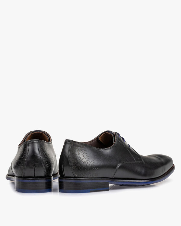 Lace shoe calf leather black