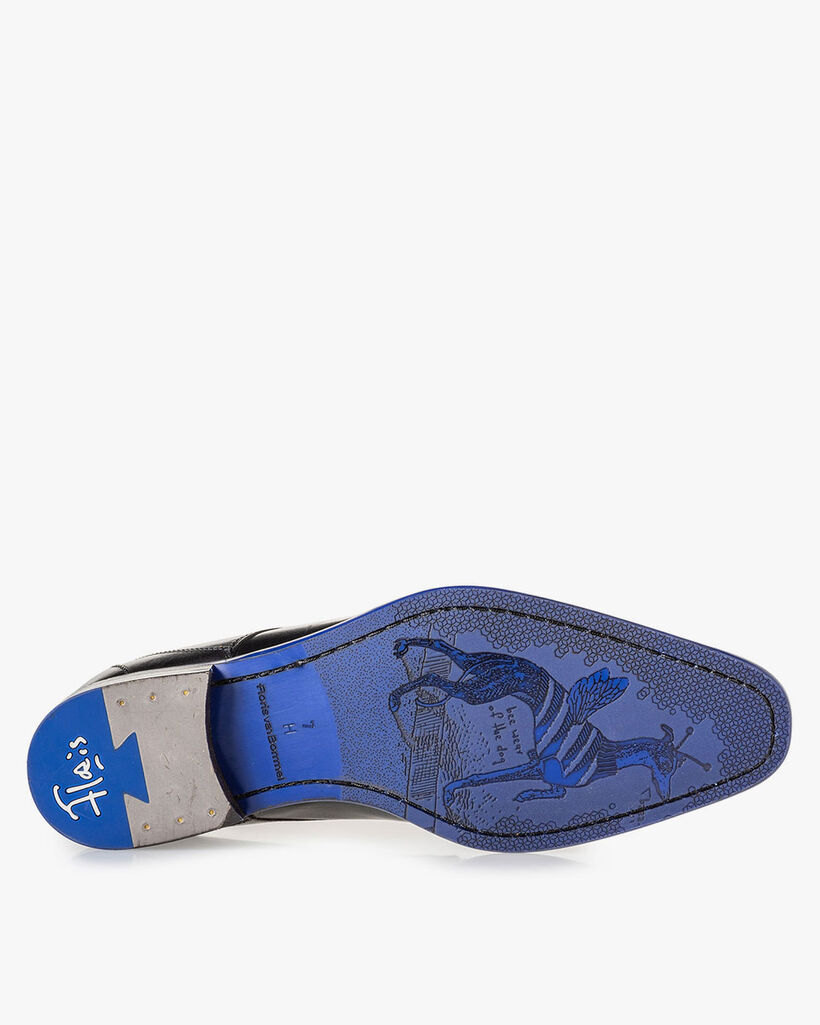 Schn&uuml;rschuh schwarz Kalbsleder