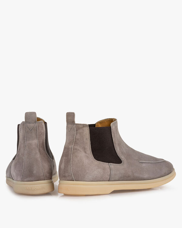Chelsea boot suede leather grey