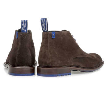 Schnürstiefel Wildleder dunkelbraun