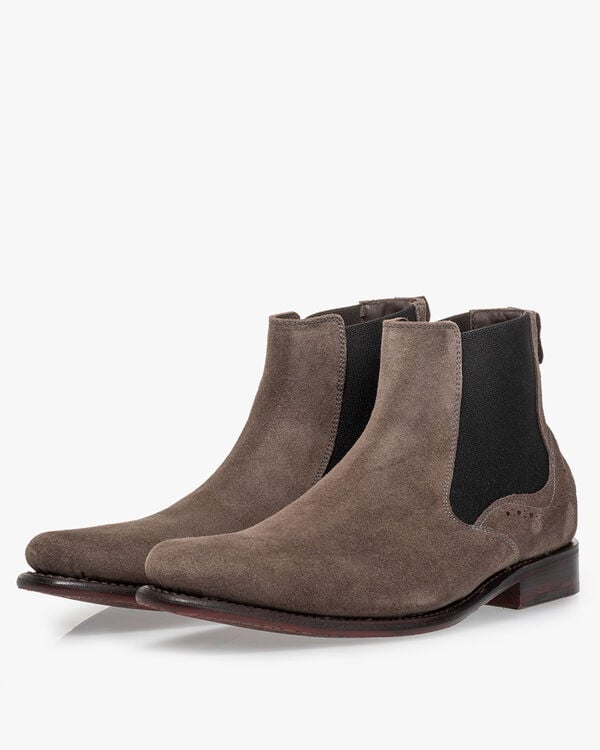 Chelsea boot suede taupe