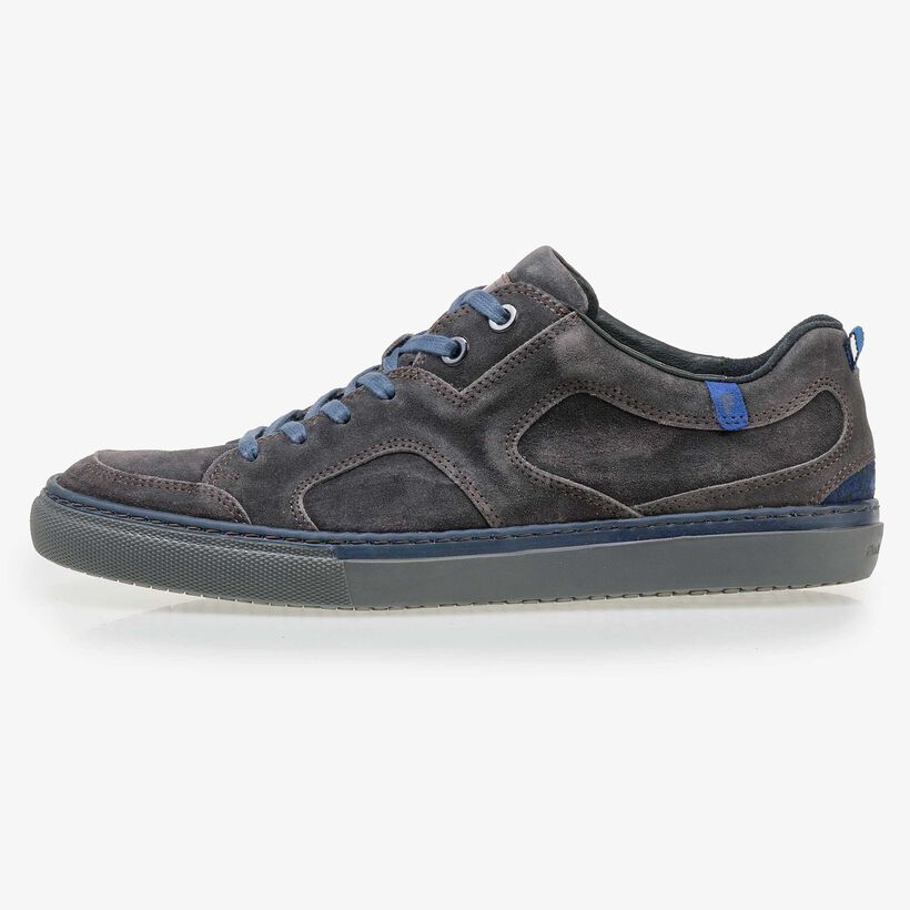 Floris van Bommel grauer Herren Wildleder Sneaker