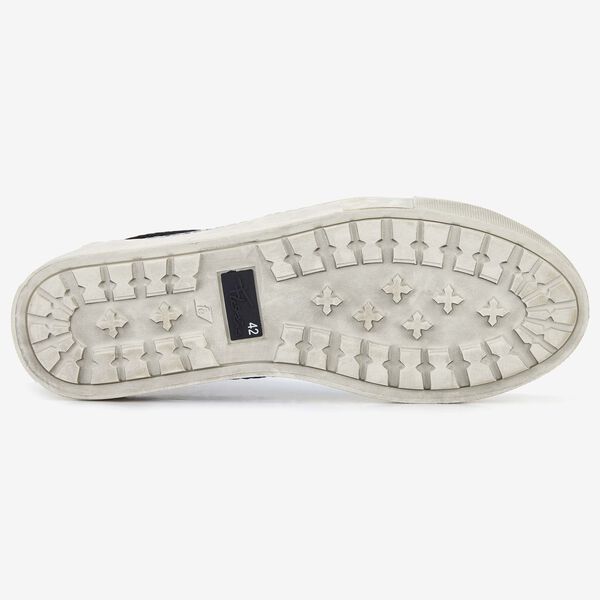 Floris van Bommel Herren-Sneaker in Metallicblau