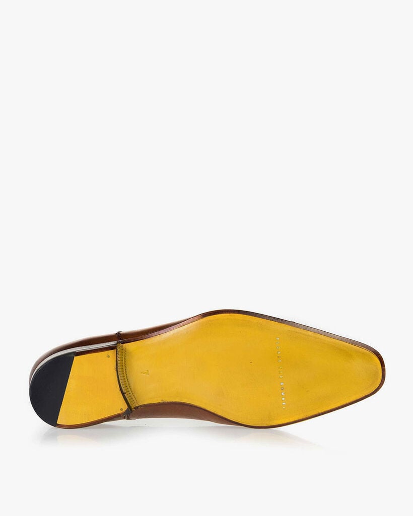 Schn&uuml;rschuh Kalbsleder cognac