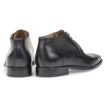 Schn&uuml;rstiefel Kalbsleder Schwarz