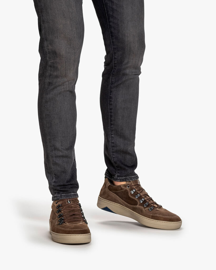 Sneaker Wildleder beige