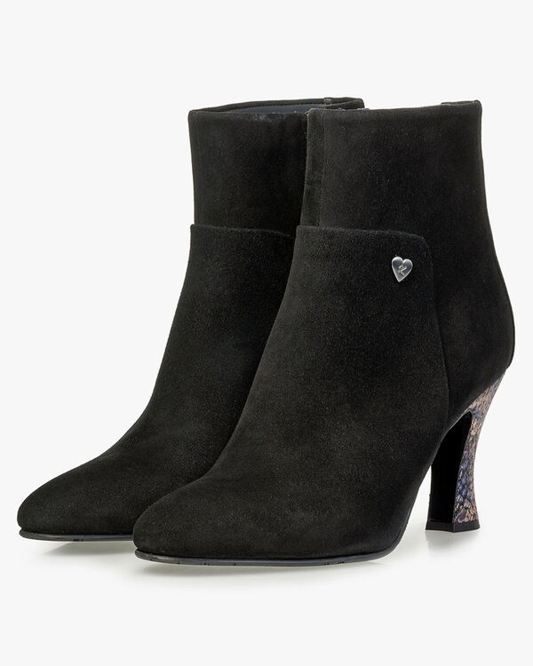 Ankle boot suede black