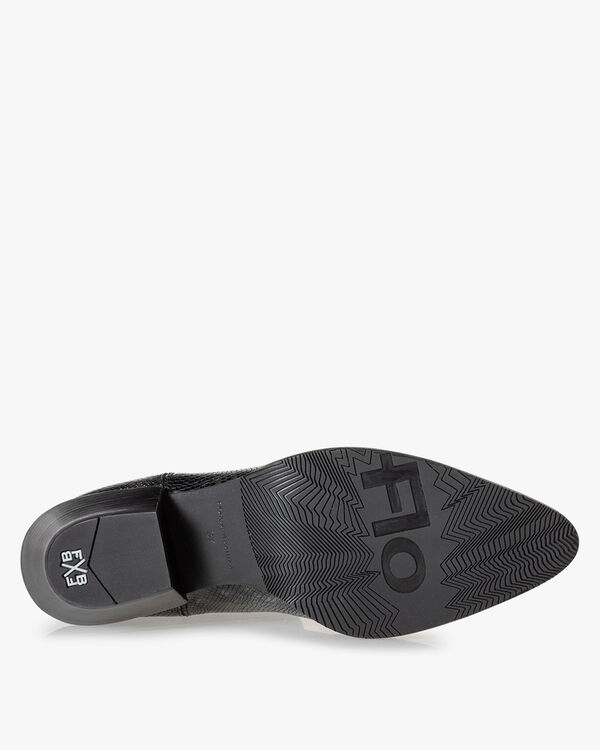 Chelsea Boot Reptilienprint gr&uuml;n