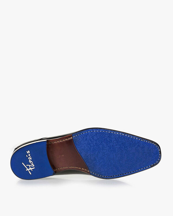 Schn&uuml;rschuh Kalbsleder schwarz