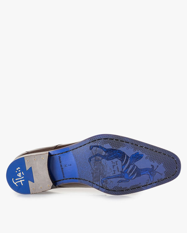 Schn&uuml;rschuh dunkelbraun Kalbsleder