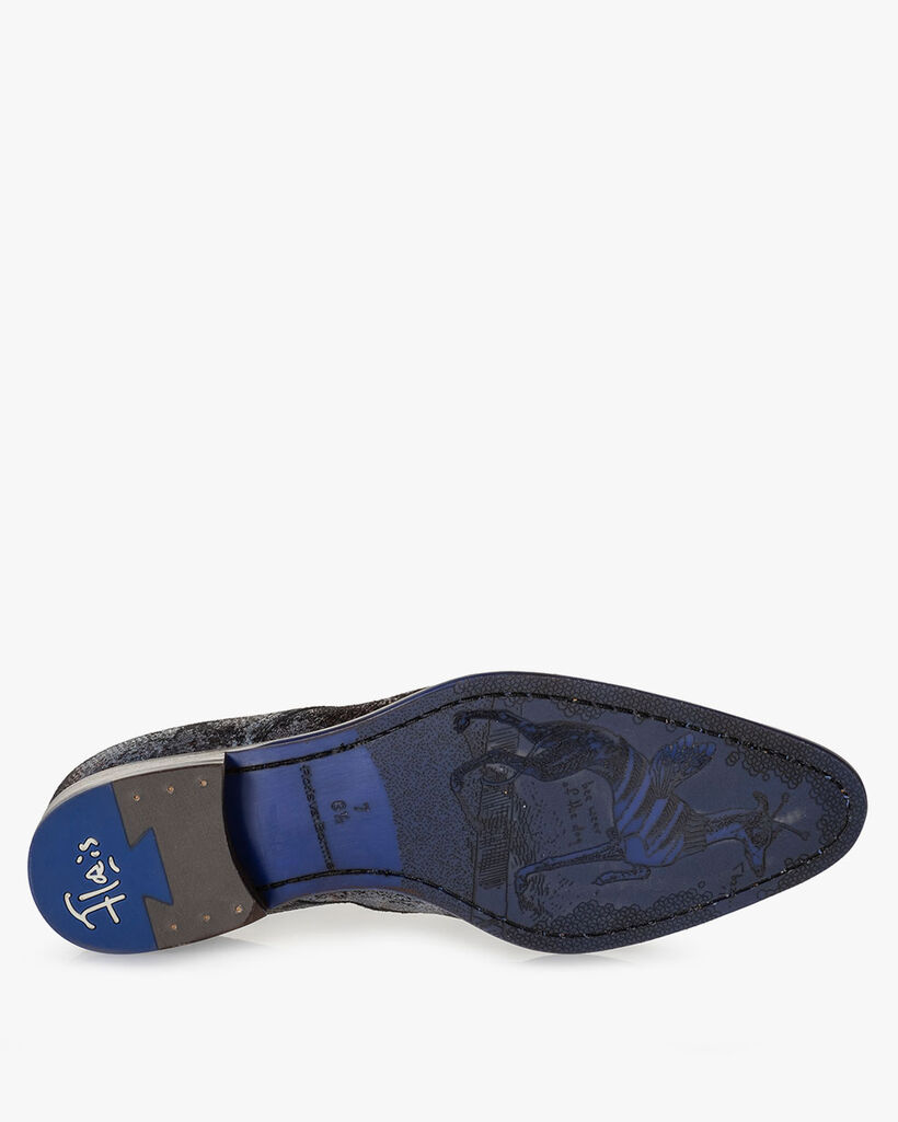 Schn&uuml;rschuh Wildleder dunkelrot