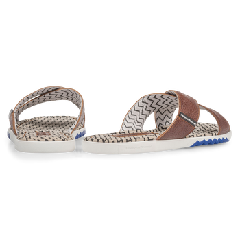 Kalbsleder Kreuzriemen-Slipper