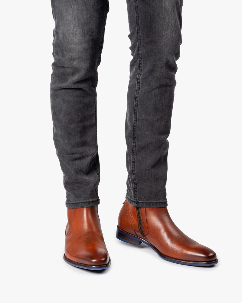 Chelsea Boot cognac Kalbsleder