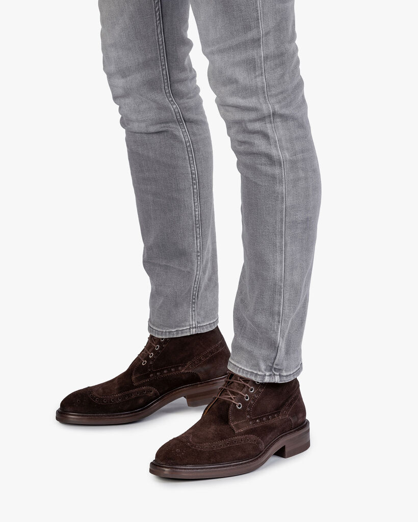 Stiefel Wildleder braun