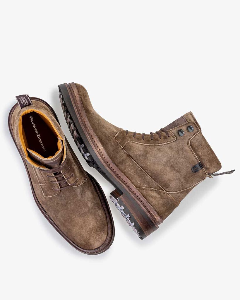 Schnürstiefel Wildleder sandfarben