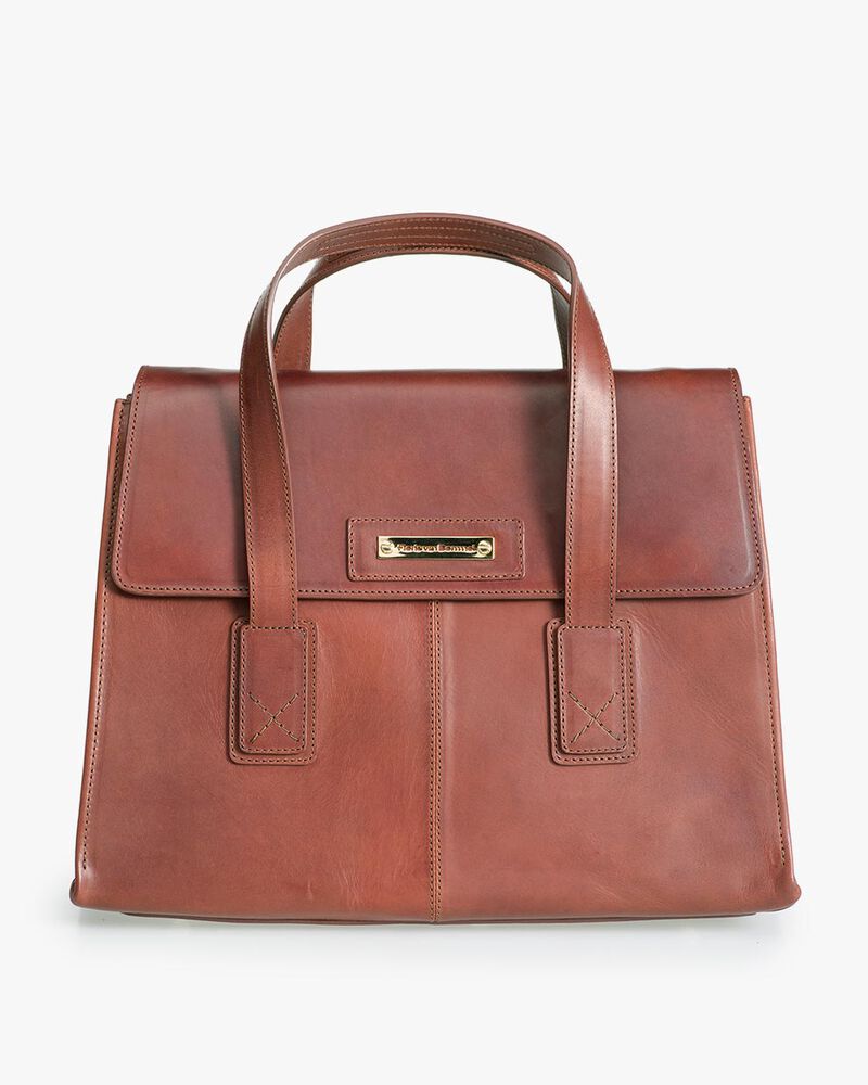 Brown leather business bag