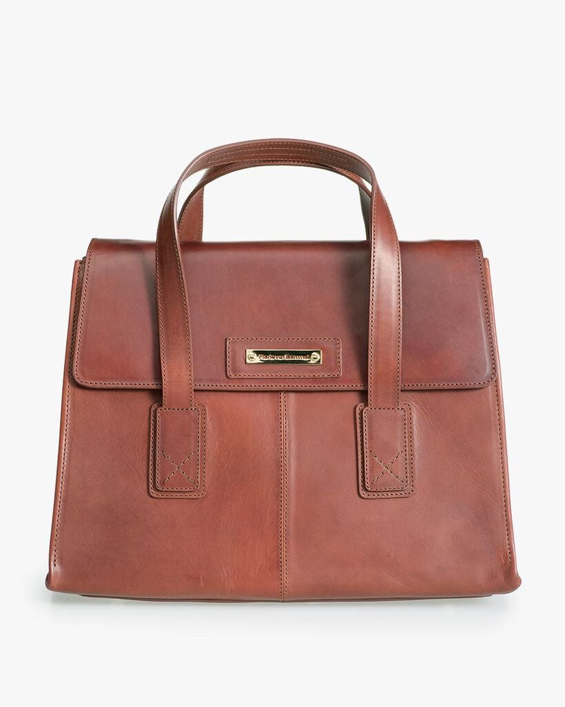 Brown leather business bag