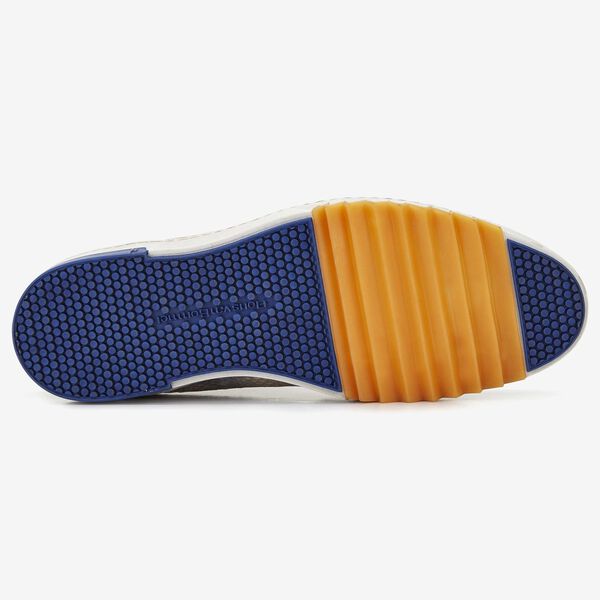 Floris van Bommel blauer Herren-Sneakerboot in Schlangenoptik