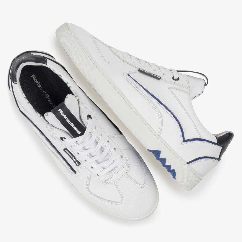 Weißer Kalbsleder-Sneaker