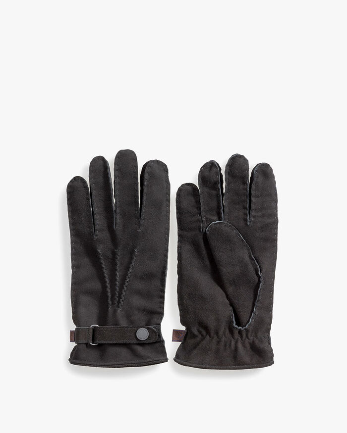 Handschuhe Wildleder schwarz