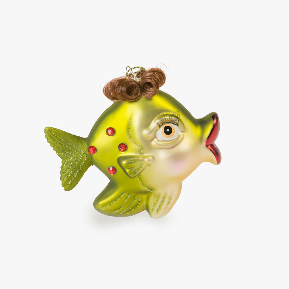 Christmas tree decoration Fish with curly hair