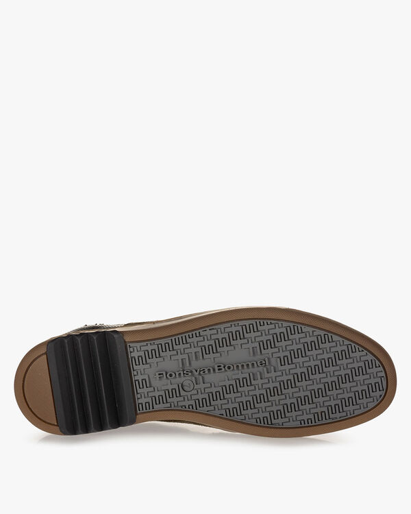 Sneaker suede dark green