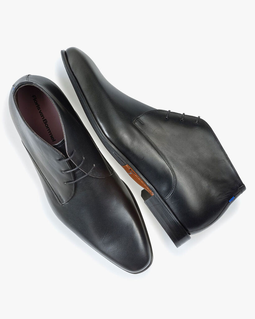 Schnürstiefel schwarz Kalbsleder