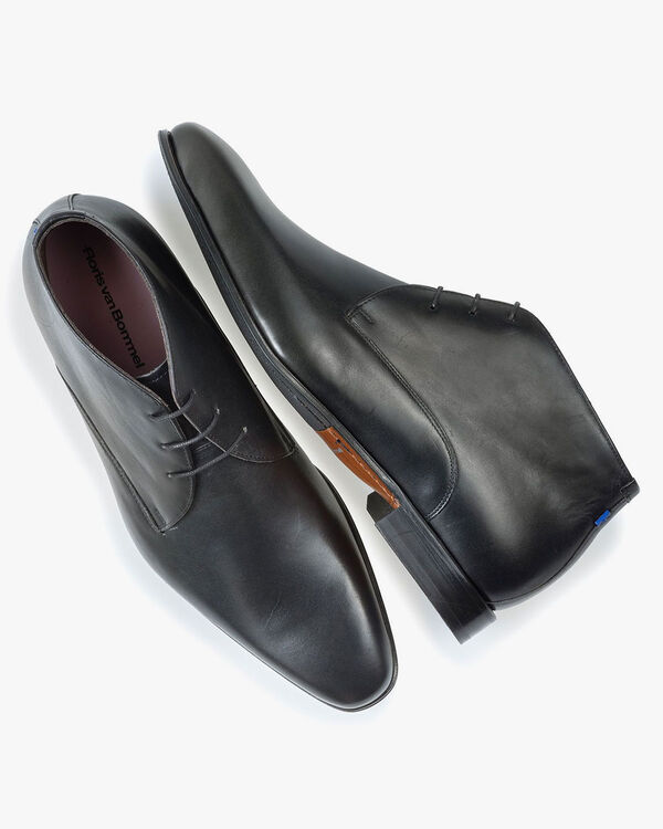 Schnürstiefel schwarz Kalbsleder