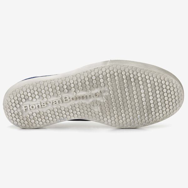 Floris van Bommel kobaltblauer Leder-Herren-Sneaker
