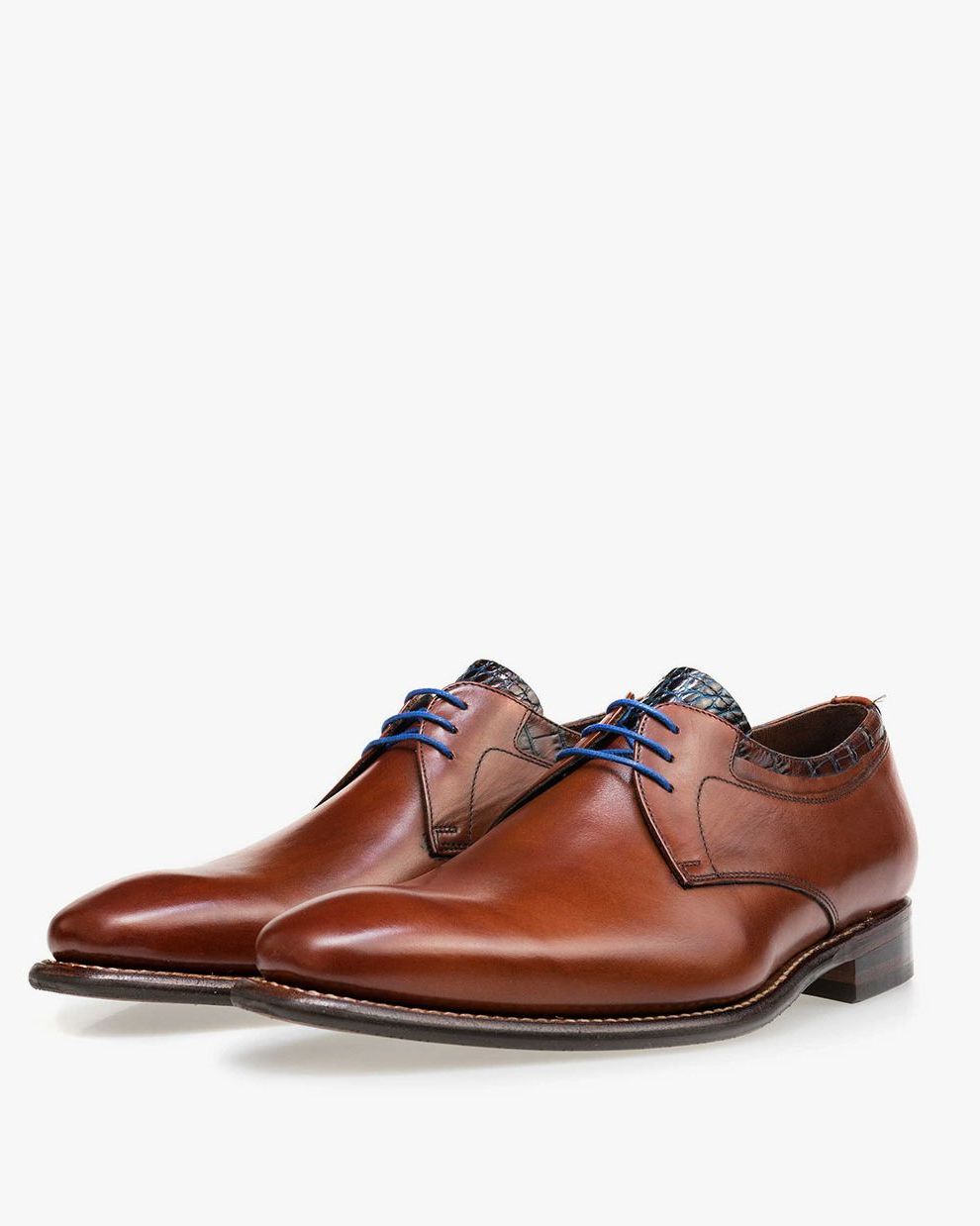 Mid brown leather lace shoe Floris van Bommel