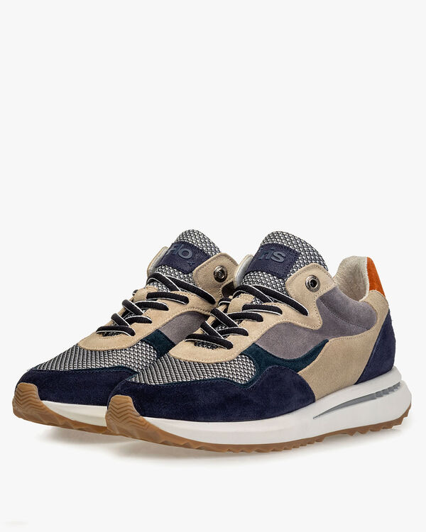 Sneaker blau Wildleder