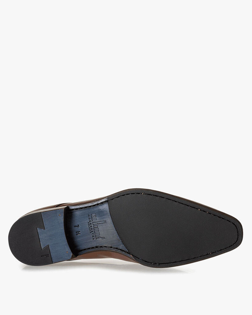 Lace shoe calf leather dark cognac